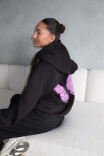 Lade das Bild in den Galerie-Viewer, Butterfly Hoodie - Black Purple
