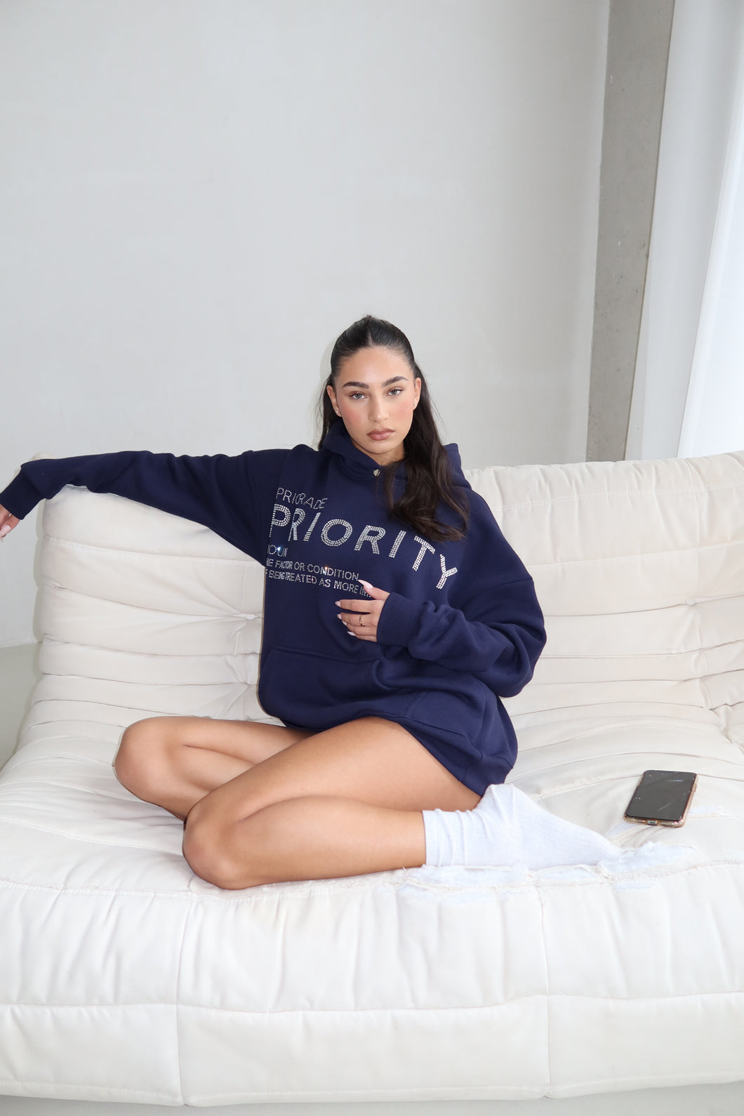 Diamond Priority Hoodie - Midnight Blue