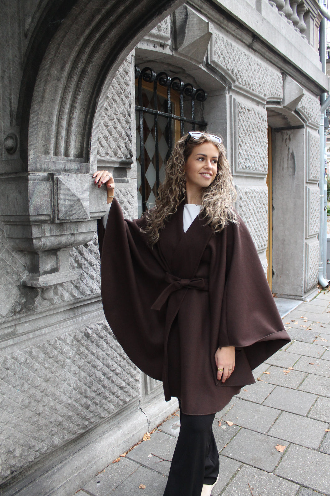 Cape Poncho - Brown