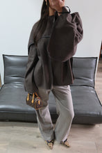 Afbeelding in Gallery-weergave laden, Scarf Jacket - Dark Brown
